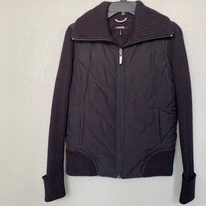 Daisy Fuentes Black Zip Up Jacket Size Small